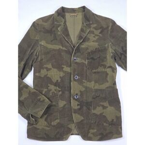 Kapital Jacket Military Work Coat Camouflage Med Green Cotton Japan Medium
